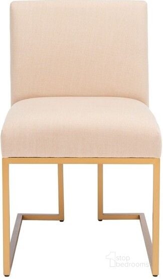 The appearance of Ayanna Side Chair in Beige designed by Safavieh in the modern / contemporary interior design. This beige piece of furniture  was selected by 1StopBedrooms from Ayanna Collection to add a touch of cosiness and style into your home. Sku: ACH6206A-SET2. Material: Wood. Product Type: Side Chair. Image1