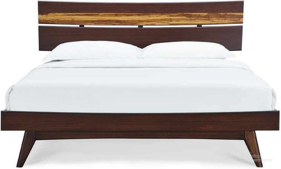 The appearance of Azara Sable California King Platform Bed designed by Greenington in the transitional interior design. This sable piece of furniture  was selected by 1StopBedrooms from Azara Collection to add a touch of cosiness and style into your home. Sku: GA0002CKSA. Bed Type: Platform Bed. Product Type: Platform Bed. Bed Size: California King. Material: Bamboo. Image1