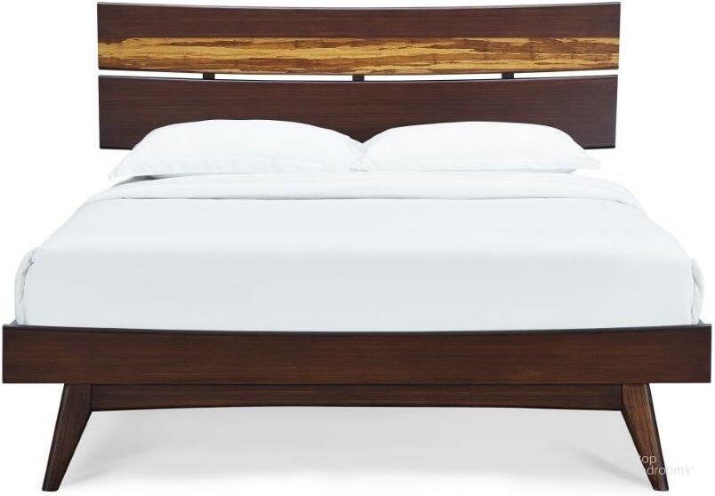 The appearance of Azara Sable Queen Platform Bed designed by Greenington in the transitional interior design. This sable piece of furniture  was selected by 1StopBedrooms from Azara Collection to add a touch of cosiness and style into your home. Sku: GA0001SA. Bed Type: Platform Bed. Product Type: Platform Bed. Bed Size: Queen. Material: Bamboo. Image1