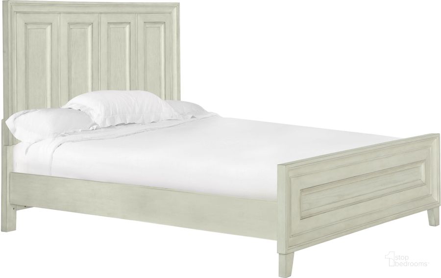 The appearance of Raelynn Weathered White Queen Panel Bed designed by Magnussen in the transitional interior design. This white piece of furniture  was selected by 1StopBedrooms from Raelynn Collection to add a touch of cosiness and style into your home. Sku: B4220-54H;B4220-54F;B4220-54R. Bed Type: Panel Bed. Material: Wood. Product Type: Panel Bed. Bed Size: Queen. Image1