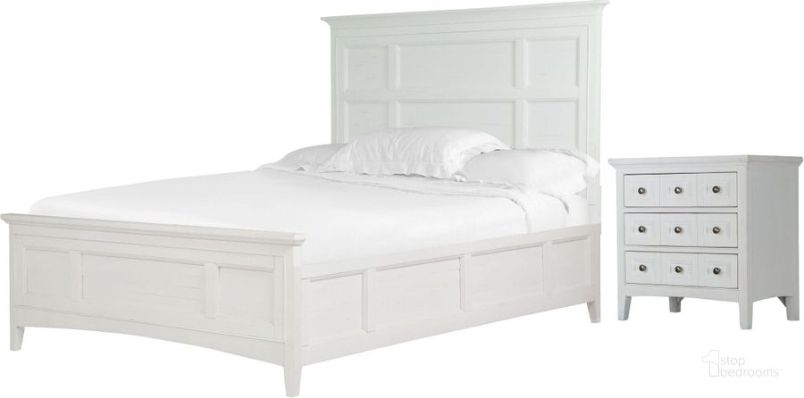 The appearance of Heron Cove Chalk White Panel Bedroom Set designed by Magnussen in the modern / contemporary interior design. This white piece of furniture  was selected by 1StopBedrooms from Heron Cove Collection to add a touch of cosiness and style into your home. Sku: B4400-54H;B4400-54F;B4400-54R;B4400-01. Bed Type: Panel Bed. Material: Wood. Product Type: Panel Bed. Bed Size: Queen. Image1