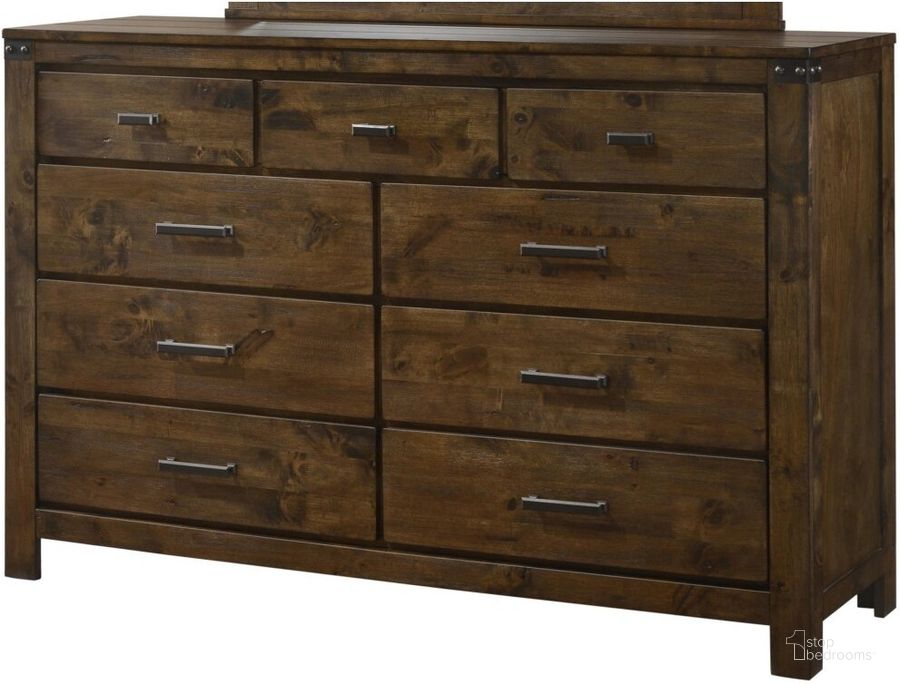 The appearance of Crown Mark Furniture Curtis Dresser in Rustic designed by Crown Mark in the modern / contemporary interior design. This other colors piece of furniture  was selected by 1StopBedrooms from Curtis Collection to add a touch of cosiness and style into your home. Sku: B4800-1. Material: Wood. Product Type: Dresser.