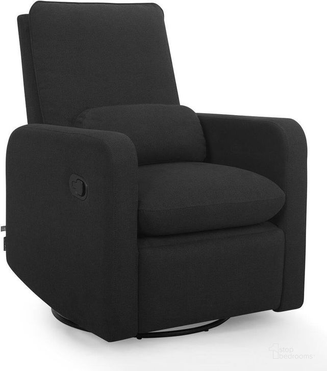 The appearance of Babygap Cloud Recliner With Livesmart Evolve With Sustainable Performance Fabric In Jet Black designed by Delta Children in the modern / contemporary interior design. This black piece of furniture  was selected by 1StopBedrooms from Cloud Collection to add a touch of cosiness and style into your home. Sku: W81189E-1487. Material: Wood. Product Type: Recliner. Image1