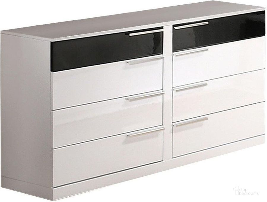 The appearance of Bahamas 8 Drawer Poplar Wood Bedroom Dresser In Black And White designed by Best Master Furniture in the modern / contemporary interior design. This black/white piece of furniture  was selected by 1StopBedrooms from Bahamas Collection to add a touch of cosiness and style into your home. Sku: BAHAD. Material: Wood. Product Type: Dresser. Image1