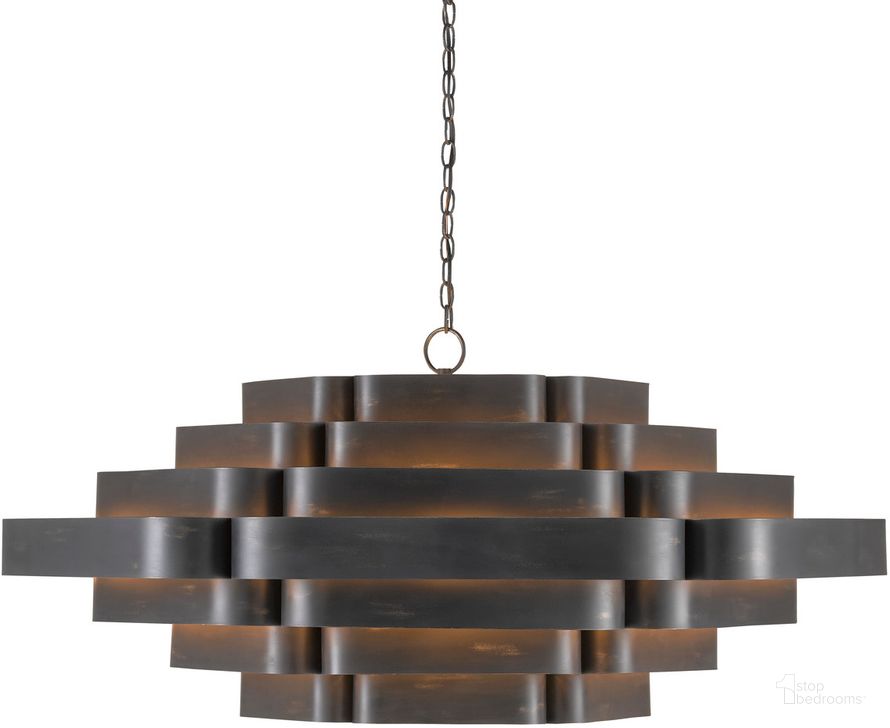 The appearance of Bailey Black Chandelier designed by Currey & Company in the modern / contemporary interior design. This black piece of furniture  was selected by 1StopBedrooms from Bunny Williams Collection to add a touch of cosiness and style into your home. Sku: 9000-0775. Product Type: Chandelier. Material: Iron. Image1