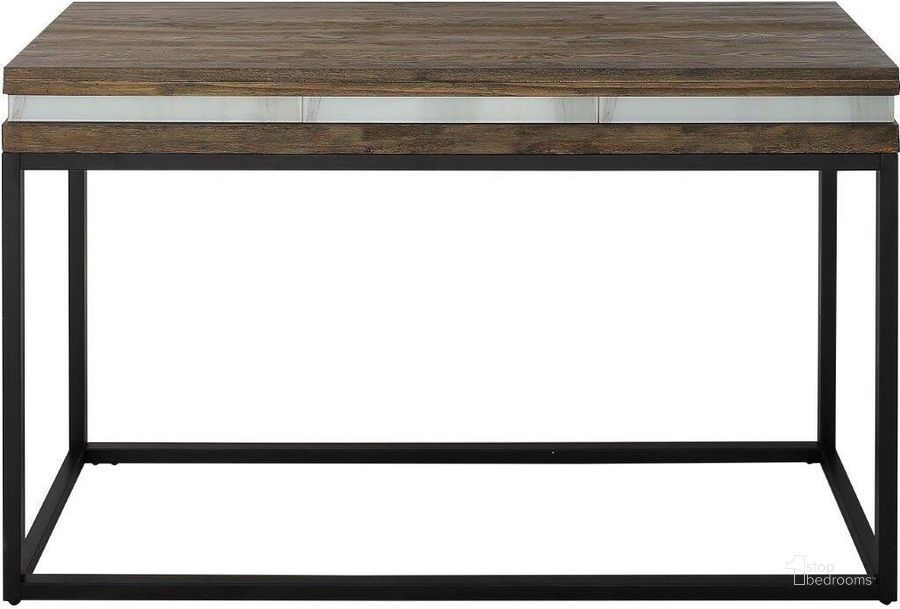 The appearance of Bailey Console Table In Brown designed by Camden Isle Furniture in the modern / contemporary interior design. This brown piece of furniture  was selected by 1StopBedrooms from Bailey Collection to add a touch of cosiness and style into your home. Sku: 86638. Product Type: Console Table. Material: Iron. Image1