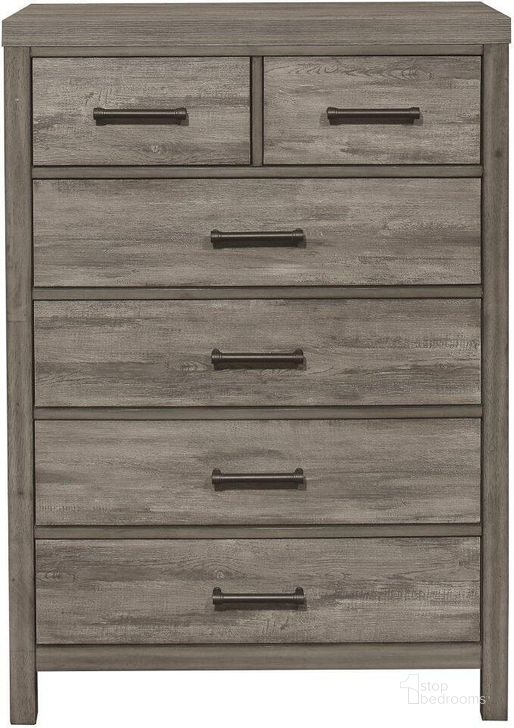 The appearance of Bainbridge Weathered Gray Chest designed by Homelegance in the transitional interior design. This gray piece of furniture  was selected by 1StopBedrooms from Bainbridge Collection to add a touch of cosiness and style into your home. Sku: 1526-9. Material: Wood. Product Type: Chest. Image1