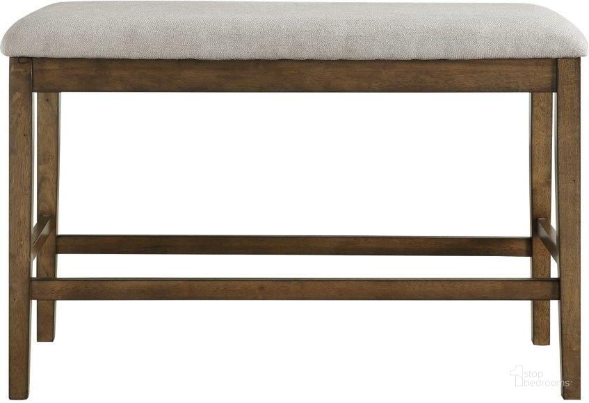 The appearance of Balin Gray Counter Height Bench designed by Homelegance in the transitional interior design. This gray piece of furniture  was selected by 1StopBedrooms from Balin Collection to add a touch of cosiness and style into your home. Sku: 5716RFAK-24BH. Product Type: Dining Bench. Material: Textured. Image1