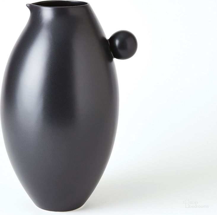 The appearance of Ball Handled Small Pitcher In Black designed by Global Views in the modern / contemporary interior design. This black piece of furniture  was selected by 1StopBedrooms from Ball Collection to add a touch of cosiness and style into your home. Sku: 1.10852. Material: Ceramic. Product Type: Decorative Accessory. Image1