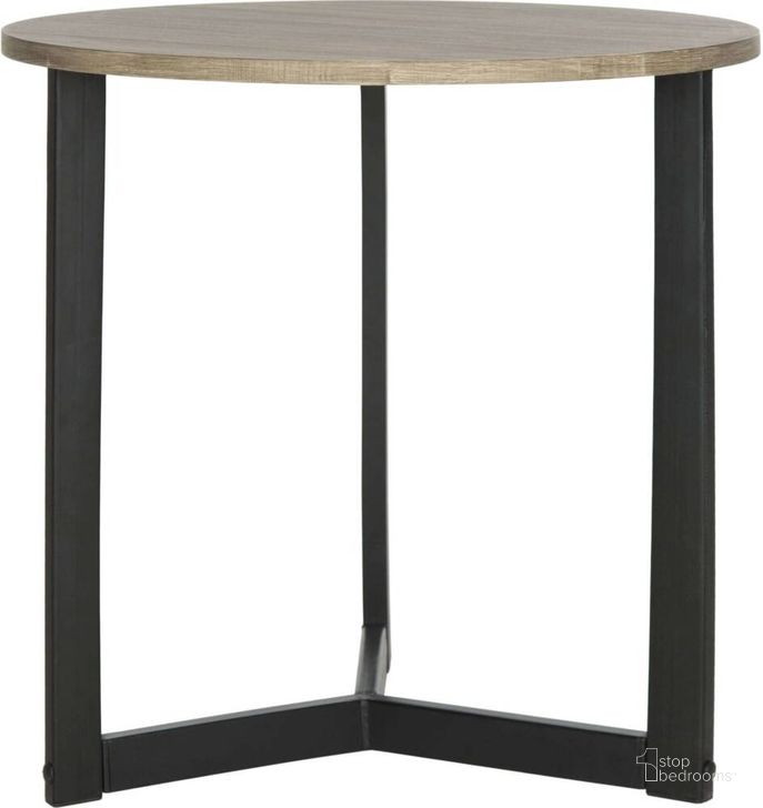 The appearance of Ballard Oak and Black End Table designed by Safavieh in the modern / contemporary interior design. This oak piece of furniture  was selected by 1StopBedrooms from Ballard Collection to add a touch of cosiness and style into your home. Sku: FOX4213A. Product Type: Accent Table. Material: Iron. Image1