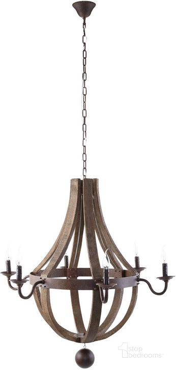 The appearance of Ballista Chandelier In Antique Brass designed by Modway in the modern / contemporary interior design. This antique brass piece of furniture  was selected by 1StopBedrooms from Ballista Collection to add a touch of cosiness and style into your home. Sku: EEI-1570. Material: Wood. Product Type: Chandelier. Image1