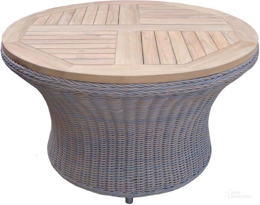 The appearance of Barbados Grey Outdoor Chat Table designed by Padmas Plantation in the modern / contemporary interior design. This grey piece of furniture  was selected by 1StopBedrooms from Barbados Collection to add a touch of cosiness and style into your home. Sku: OL-BAR05-40. Product Type: Outdoor Table. Material: Wicker. Image1