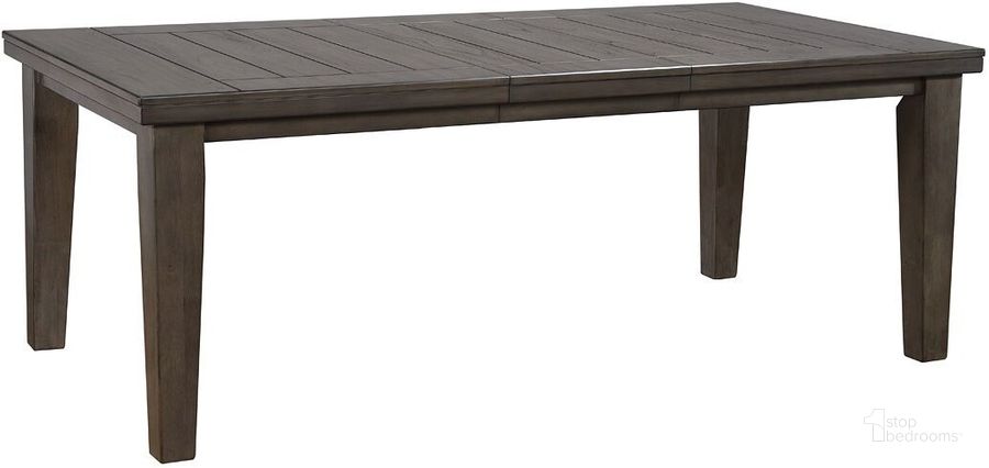 The appearance of Bardstown Extendable Dining Table (Grey) designed by Crown Mark in the transitional interior design. This dark grey piece of furniture  was selected by 1StopBedrooms from Bardstown Collection to add a touch of cosiness and style into your home. Sku: 2152GY-T-4282. Table Base Style: Legs. Product Type: Dining Table. Table Top Shape: Rectangular. Image1