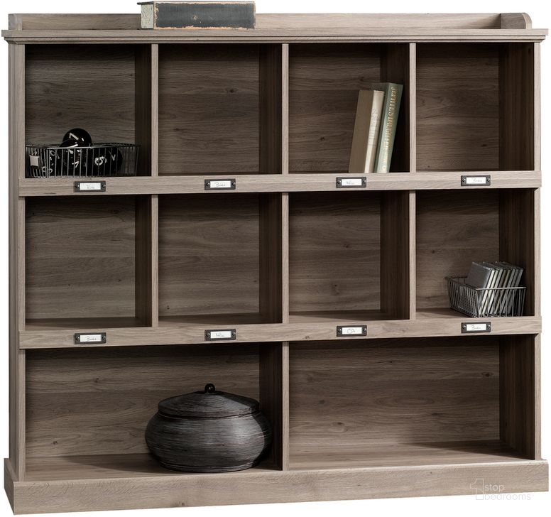 The appearance of Barrister Lane Bookcase In Salt Oak designed by Sauder in the country / farmhouse interior design. This salt oak piece of furniture  was selected by 1StopBedrooms from Barrister Lane Collection to add a touch of cosiness and style into your home. Sku: 414726. Product Type: Bookcase. Material: Engineered Wood. Image1