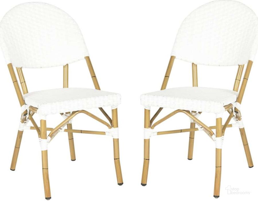 The appearance of Barrow Off White Stacking Indoor/Outdoor Side Chair FOX5203C designed by Safavieh in the modern / contemporary interior design. This white piece of furniture  was selected by 1StopBedrooms from Barrow Collection to add a touch of cosiness and style into your home. Sku: FOX5203C-SET2. Material: Aluminum. Product Type: Side Chair. Image1