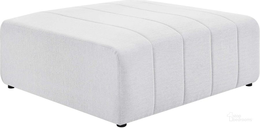 The appearance of Bartlett Upholstered Fabric Ottoman EEI-4400-IVO designed by Modway in the modern / contemporary interior design. This ivory piece of furniture  was selected by 1StopBedrooms from Bartlett Collection to add a touch of cosiness and style into your home. Sku: EEI-4400-IVO. Material: Wood. Product Type: Ottoman. Image1