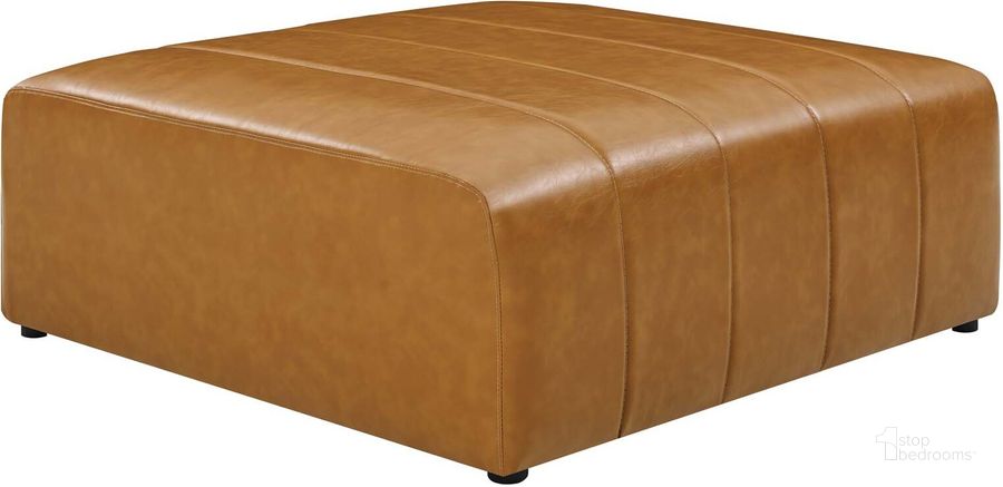 The appearance of Bartlett Vegan Leather Ottoman designed by Modway in the modern / contemporary interior design. This tan piece of furniture  was selected by 1StopBedrooms from Bartlett Collection to add a touch of cosiness and style into your home. Sku: EEI-4401-TAN. Material: Wood. Product Type: Ottoman. Image1