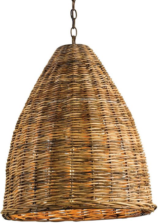 The appearance of Basket Natural Pendant designed by Currey & Company in the modern / contemporary interior design. This natural piece of furniture  was selected by 1StopBedrooms from Basket Collection to add a touch of cosiness and style into your home. Sku: 9845. Product Type: Pendant Lighting. Material: Iron.