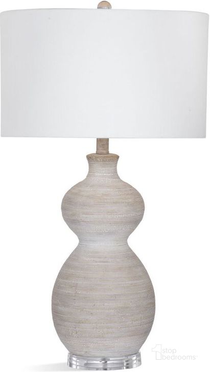 The appearance of Bassett Mirror Sandy Beige White Table Lamp designed by Bassett Mirror Company in the country / farmhouse interior design. This beige white piece of furniture  was selected by 1StopBedrooms from Sandy Collection to add a touch of cosiness and style into your home. Sku: L3841TEC. Product Type: Table Lamp.