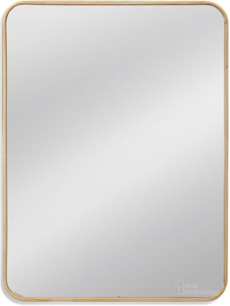 The appearance of Bassett Mirror Vision Gold Wall Mirror designed by Bassett Mirror Company in the transitional interior design. This gold piece of furniture  was selected by 1StopBedrooms from Vision Collection to add a touch of cosiness and style into your home. Sku: M4436EC. Product Type: Wall Mirror.