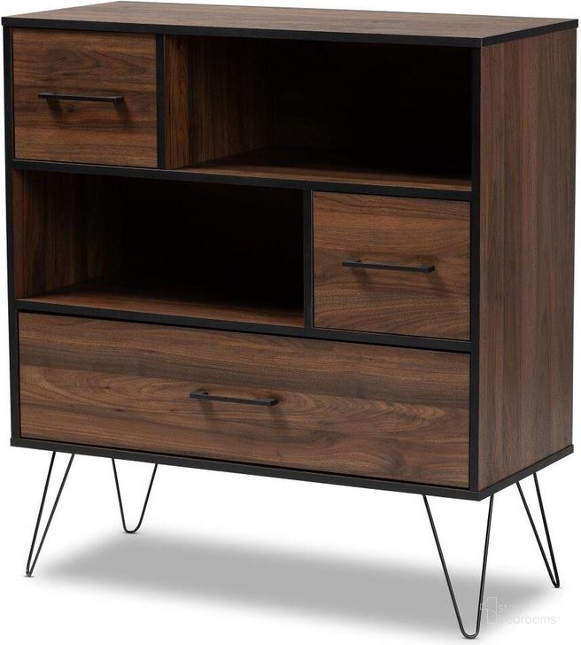 The appearance of Baxton Studio Charis Modern and Transitional Two-Tone Walnut Brown and Black Finished Wood 1-Drawer Bookcase designed by Baxton Studio in the modern / contemporary interior design. This black piece of furniture  was selected by 1StopBedrooms from Charis Collection to add a touch of cosiness and style into your home. Sku: BC 7590-00-Columbia/Black-Bookcase. Product Type: Bookcase. Material: Rubberwood. Image1