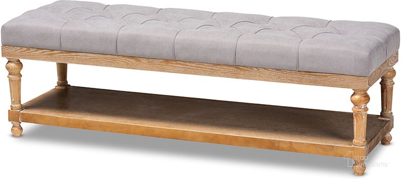 The appearance of Baxton Studio Linda Modern and Rustic Grey Linen Fabric Upholstered and Greywashed Wood Storage Bench designed by Baxton Studio in the rustic / southwestern interior design. This gray wash piece of furniture  was selected by 1StopBedrooms from Linda Collection to add a touch of cosiness and style into your home. Sku: JY-0003-Grey/Greywashed-Bench. Material: Polyester. Product Type: Storage Bench. Image1