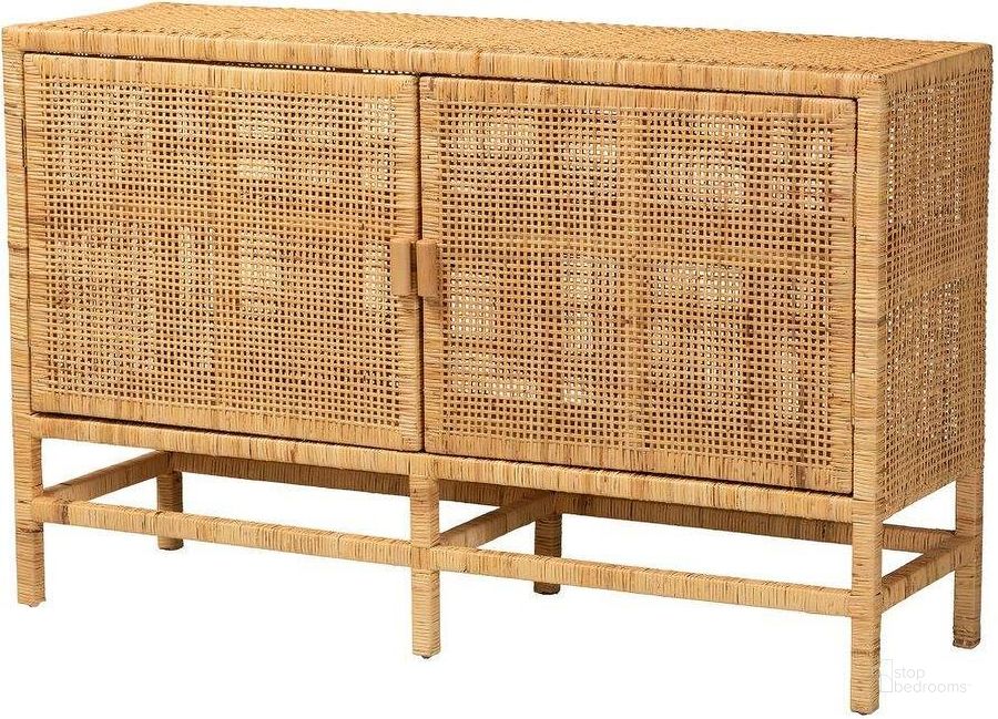 The appearance of Baxton Studio Vivan Modern Bohemian Natural Brown Rattan and Mahogany Wood Storage Cabinet designed by Baxton Studio in the coastal interior design. This natural brown piece of furniture  was selected by 1StopBedrooms from Vivan Collection to add a touch of cosiness and style into your home. Sku: Vivan-W137-Mahogany-Cabinet. Material: Wood. Product Type: Storage Cabinet. Image1