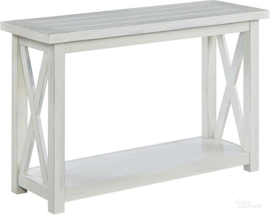 The appearance of Bay Lodge Off White Console Table designed by Homestyles in the traditional interior design. This off white piece of furniture  was selected by 1StopBedrooms from Bay Lodge Collection to add a touch of cosiness and style into your home. Sku: 5523-22. Material: Wood. Product Type: Console Table. Image1