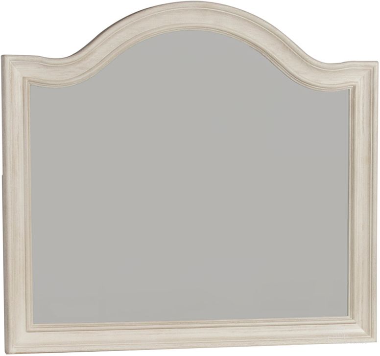 The appearance of Bayside White Arched Mirror designed by Liberty in the transitional interior design. This silver piece of furniture  was selected by 1StopBedrooms from Bayside Collection to add a touch of cosiness and style into your home. Sku: 249-BR51. Material: Glass. Product Type: Dresser Mirror. Image1