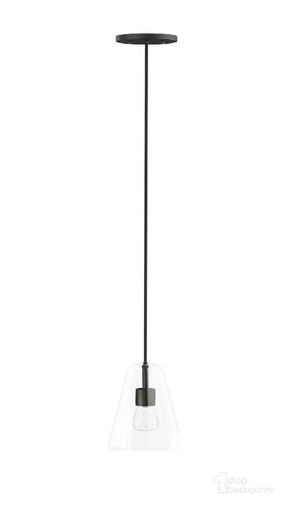 The appearance of Beacon Black 1-Light Pendant Light designed by Modway in the modern / contemporary interior design. This black piece of furniture  was selected by 1StopBedrooms from Beacon Collection to add a touch of cosiness and style into your home. Sku: EEI-5644-CLR-BLK. Product Type: Pendant Lighting. Material: Iron. Image1