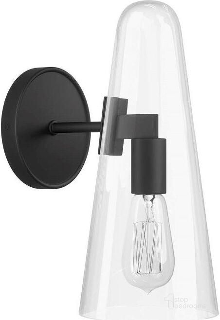 The appearance of Beacon Black 1-Light Wall Sconce designed by Modway in the modern / contemporary interior design. This black piece of furniture  was selected by 1StopBedrooms from Beacon Collection to add a touch of cosiness and style into your home. Sku: EEI-5645-CLR-BLK. Product Type: Wall Sconce. Image1