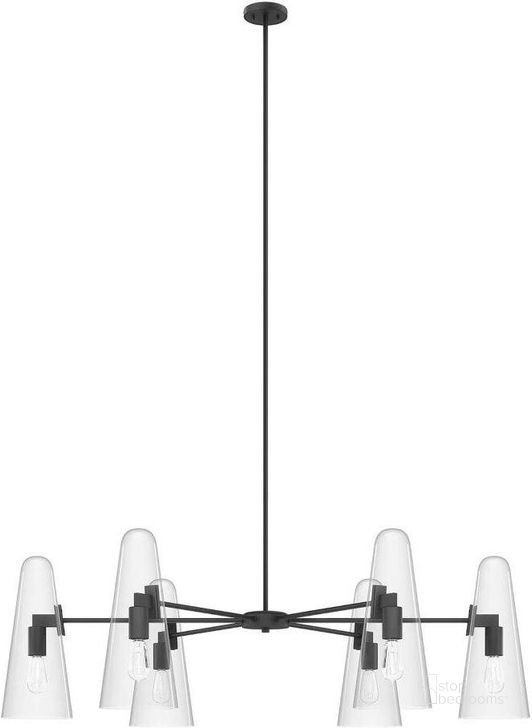 The appearance of Beacon Black 6-Light Chandelier designed by Modway in the modern / contemporary interior design. This black piece of furniture  was selected by 1StopBedrooms from Beacon Collection to add a touch of cosiness and style into your home. Sku: EEI-5648-CLR-BLK. Product Type: Chandelier. Material: PVC. Image1