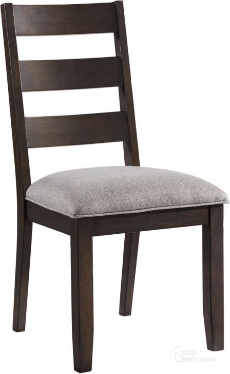 The appearance of Beacon Black And Walnut Ladder Back Side Chair Set of 2 designed by Intercon in the transitional interior design. This black and brown piece of furniture  was selected by 1StopBedrooms from Beacon Collection to add a touch of cosiness and style into your home. Sku: BE-CH-620C-BWA-RTA. Product Type: Side Chair. Image1