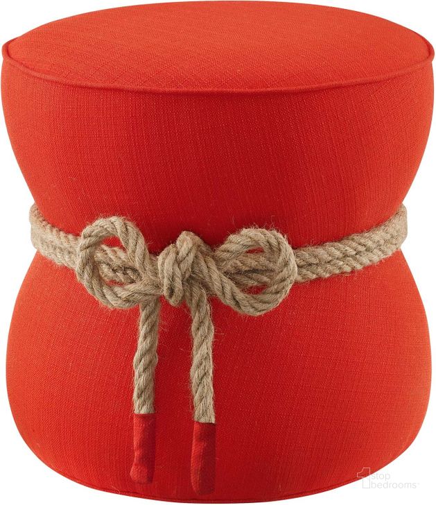 The appearance of Beat Atomic Red Nautical Rope Upholstered Fabric Ottoman EEI-3483-ATO designed by Modway in the modern / contemporary interior design. This atomic red piece of furniture  was selected by 1StopBedrooms from Beat Collection to add a touch of cosiness and style into your home. Sku: EEI-3483-ATO. Product Type: Ottoman. Material: Plywood. Image1