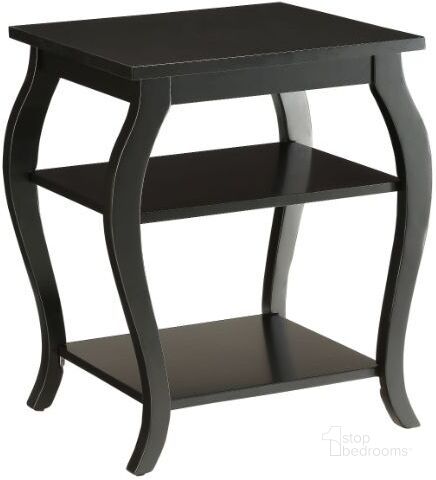 The appearance of Becci Black End Table designed by ACME in the transitional interior design. This black piece of furniture  was selected by 1StopBedrooms from Becci Collection to add a touch of cosiness and style into your home. Sku: 82826. Table Top Shape: Square. Material: Wood. Product Type: End Table. Image1