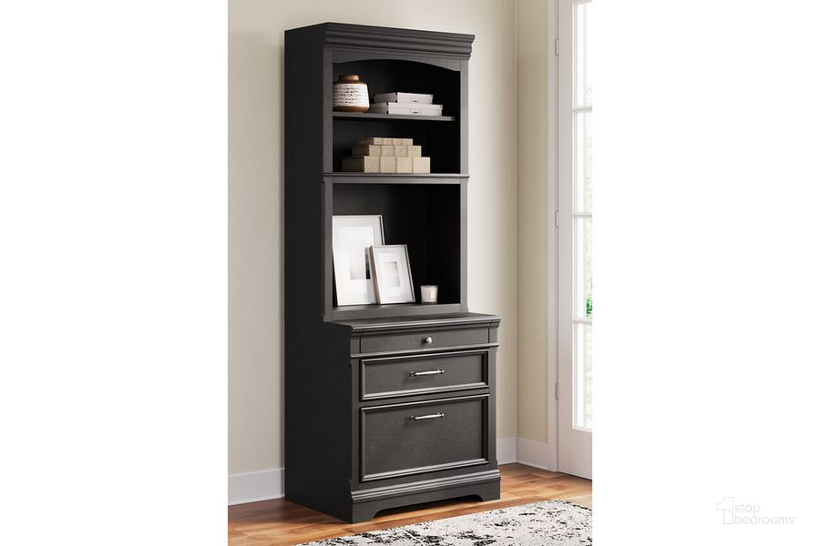 The appearance of Beckincreek Bookcase In Black designed by Signature Design by Ashley in the traditional interior design. This black piece of furniture  was selected by 1StopBedrooms from Beckincreek Collection to add a touch of cosiness and style into your home. Sku: H778-40B;H778-40T. Material: Wood. Product Type: Bookcase. Image1