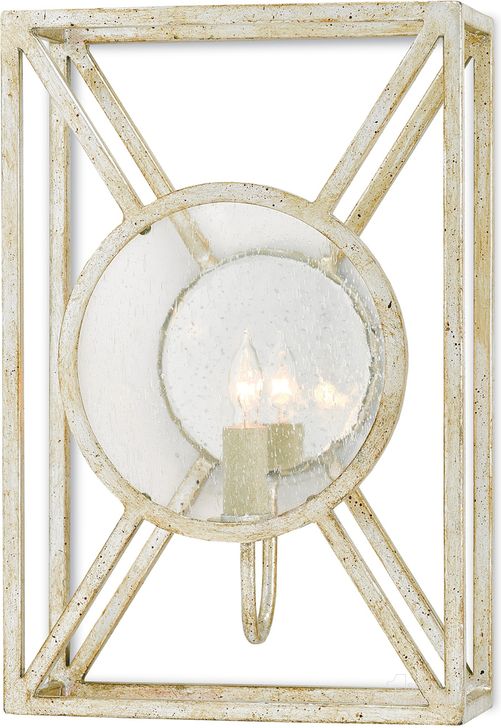 The appearance of Beckmore Silver Wall Sconce designed by Currey & Company in the modern / contemporary interior design. This silver piece of furniture  was selected by 1StopBedrooms from Lillian August Collection to add a touch of cosiness and style into your home. Sku: 5000-0023. Product Type: Wall Sconce. Material: Iron.