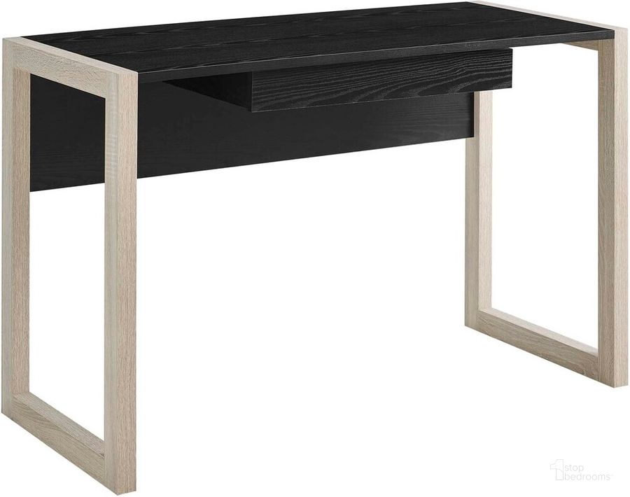The appearance of Become Wood Writing Desk In Natural/Black designed by Modway in the modern / contemporary interior design. This natural/black piece of furniture  was selected by 1StopBedrooms from Become Collection to add a touch of cosiness and style into your home. Sku: EEI-2785-NAT-BLK. Product Type: Writing Desk. Material: Melamine. Image1
