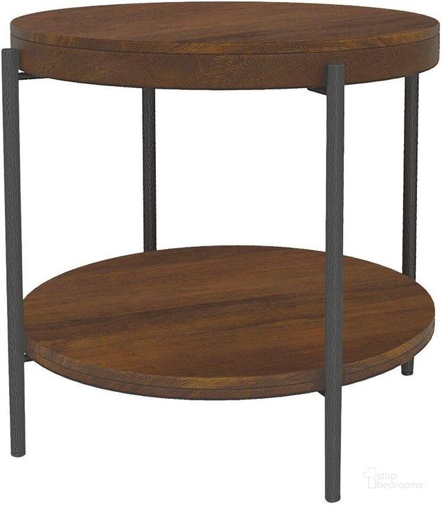 The appearance of Bedford Park Tobacco Occassion Round Side Table designed by Hekman in the transitional interior design. This tobacco piece of furniture  was selected by 1StopBedrooms from Bedford Park Collection to add a touch of cosiness and style into your home. Sku: 26004. Product Type: Side Table.