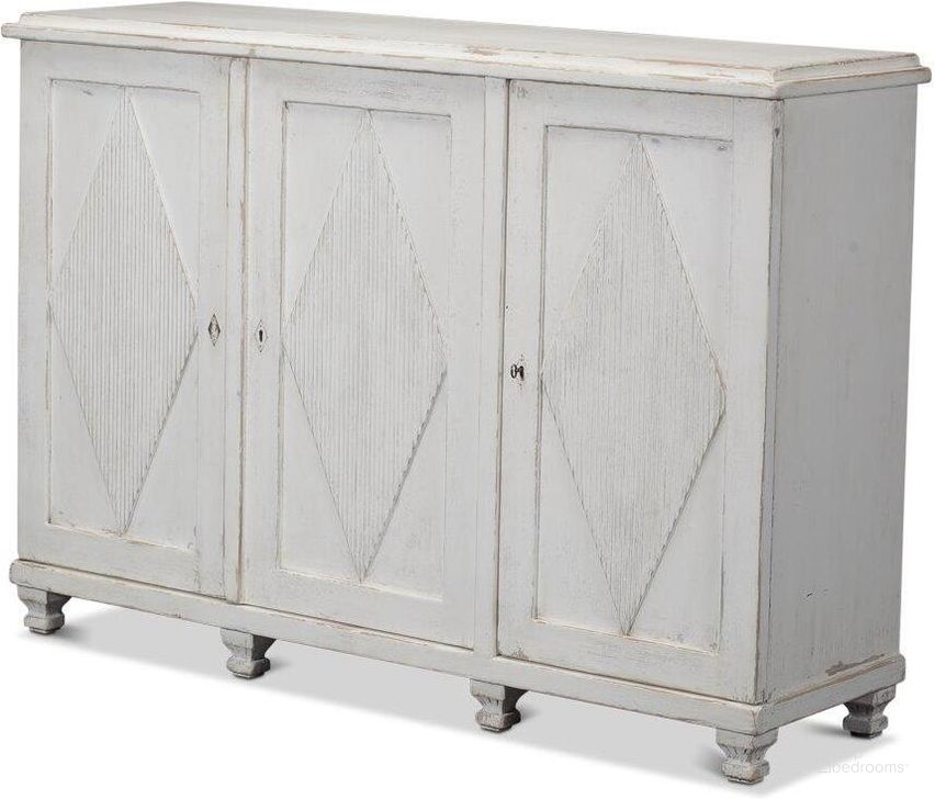 The appearance of Beecher Gray 3 Doors Sideboard designed by Sarreid in the coastal interior design. This grey piece of furniture  was selected by 1StopBedrooms from Beecher Collection to add a touch of cosiness and style into your home. Sku: 40520. Product Type: Sideboard. Image1