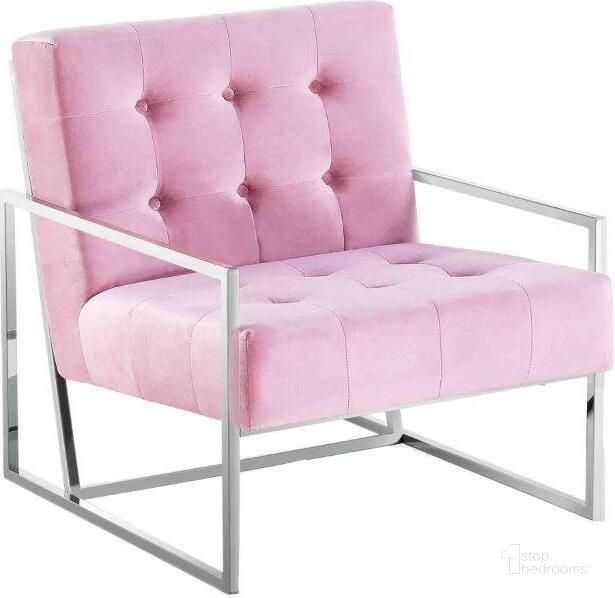 The appearance of Beethoven 31.5 Inch Velvet Accent Chair In Pink And Silver Plated designed by Best Master Furniture in the modern / contemporary interior design. This pink/silver piece of furniture  was selected by 1StopBedrooms from Beethoven Collection to add a touch of cosiness and style into your home. Sku: BN4006PS. Product Type: Accent Chair. Material: Velvet. Image1
