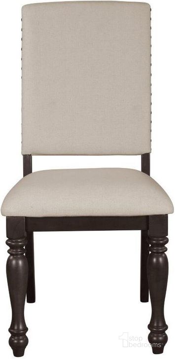 The appearance of Begonia Beige Side Chair Set Of 2 designed by Homelegance in the traditional interior design. This brown and gray piece of furniture  was selected by 1StopBedrooms from Begonia Collection to add a touch of cosiness and style into your home. Sku: 1718GYS. Product Type: Side Chair. Material: Textured. Image1