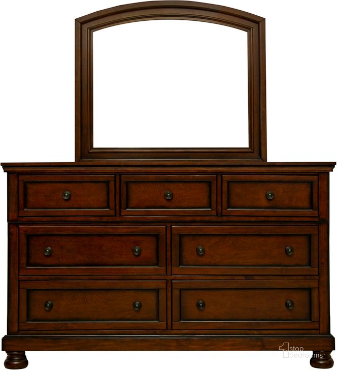 The appearance of Begonia Brown Cherry Dresser designed by Homelegance in the transitional interior design. This cherry piece of furniture  was selected by 1StopBedrooms from Begonia Collection to add a touch of cosiness and style into your home. Sku: 1718NC-5. Product Type: Dresser. Image1