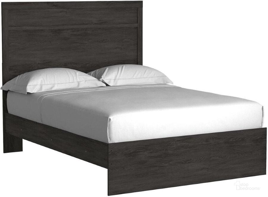 The appearance of Belachime Black Full Panel Bed designed by Signature Design by Ashley in the transitional interior design. This black piece of furniture  was selected by 1StopBedrooms from Belachime Collection to add a touch of cosiness and style into your home. Sku: B2589-55;B2589-86. Bed Type: Panel Bed. Material: Wood. Product Type: Panel Bed. Bed Size: Full. Image1