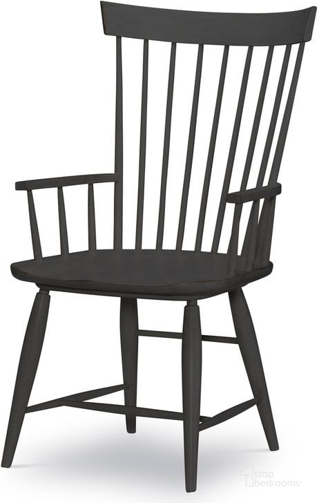 The appearance of Belhaven Windsor Arm Chair Set of 2 In Weathered designed by Legacy Classic in the coastal interior design. This weathered piece of furniture  was selected by 1StopBedrooms from Belhaven Collection to add a touch of cosiness and style into your home. Sku: 9365-141. Product Type: Arm Chair. Material: Rubberwood. Image1