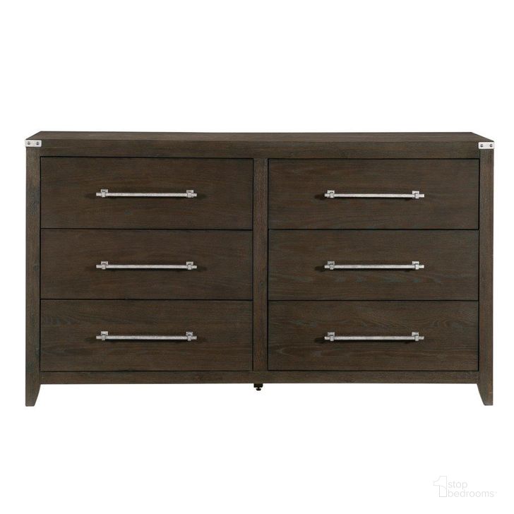 The appearance of Bellamy Dresser In Brown designed by Homelegance in the modern / contemporary interior design. This brown piece of furniture  was selected by 1StopBedrooms from Bellamy Collection to add a touch of cosiness and style into your home. Sku: 1413-5. Material: Wood. Product Type: Dresser. Image1