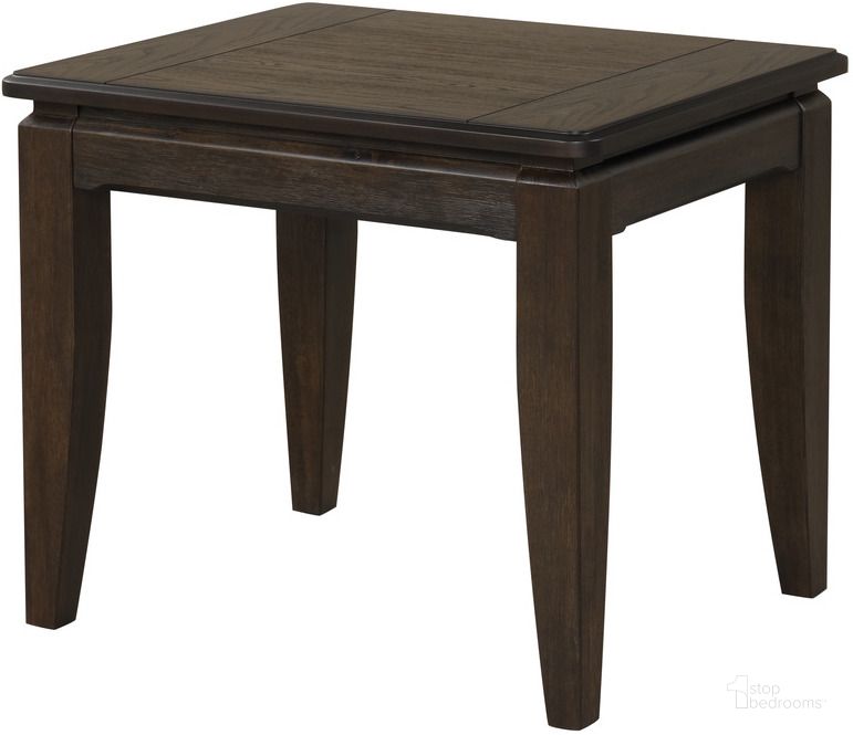 The appearance of Bellamy Lane End Table designed by Bernards in the transitional interior design. This elm piece of furniture  was selected by 1StopBedrooms from Bellamy Lane Collection to add a touch of cosiness and style into your home. Sku: 1921-020. Product Type: End Table. Material: Wood Veneer. Image1