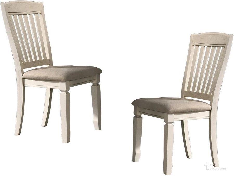 The appearance of Belle Wood Slat Back Dining Chair Set of 2 In Oak Cream designed by Best Master Furniture in the transitional interior design. This oak piece of furniture  was selected by 1StopBedrooms from Belle Collection to add a touch of cosiness and style into your home. Sku: BELLECC. Material: Wood. Product Type: Dining Chair. Image1