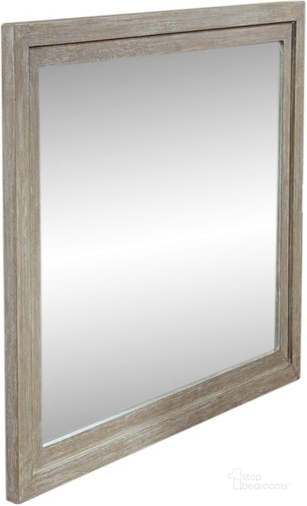 The appearance of Belmar Landscape Mirror designed by Liberty in the modern / contemporary interior design. This taupe piece of furniture  was selected by 1StopBedrooms from Belmar Collection to add a touch of cosiness and style into your home. Sku: 902-BR52. Product Type: Dresser Mirror. Material: Rubberwood. Image1