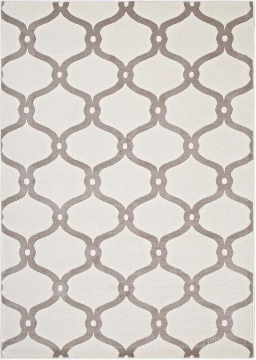 The appearance of Beltara Chain Link Transitional Trellis 8X10 Area Rug In Beige and Ivory designed by Modway in the transitional interior design. This beige and ivory piece of furniture  was selected by 1StopBedrooms from Beltara Collection to add a touch of cosiness and style into your home. Sku: R-1129C-810. Material: Polypropylene. Product Type: Area Rugs. Image1